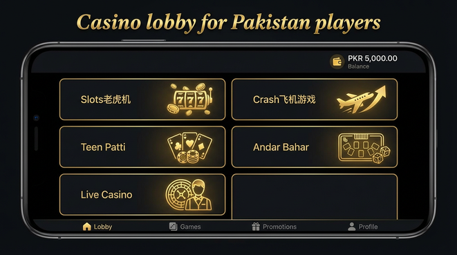 Lobby view of spinwinpk for Pakistan users - 4